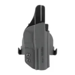 Kel-Tec KELTEC PR57 OWB PADDLE HLSTR, black front angled view with paddle and screws
