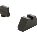 Ameriglo Sup Ser Blk For GLK 2XL, black front and rear sights shown at angled views