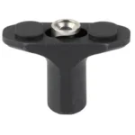 ARISAKA FINGER STOP KEYMOD, black top view with curved wings and central silver mounting hole