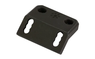 primary-8938 ARISAKA OFFSET SCOUT MOUNT KEYMOD black angled mount, top view with slots and threaded holes
