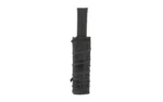 Burn Proof Gear BPG SUPPRSSR CVR HVY 8" X 1.5" BLK, black vertical view with cord wrapping