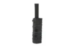 Burn Proof Gear BPG SUPPRSSR CVR HVY 6.5 X 1.5 BLK black cover fitted on a vertical dark tube