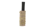 Burn Proof Gear BPG SUPPRSSR CVR HVY 6.5 X 1.5 FDE tan cover with cord lacing on a vertical tube