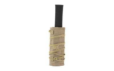 Burn Proof Gear BPG SUPPRSSR CVR HVY 6.5 X 1.5 FDE tan cover with cord lacing on a vertical tube
