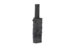 Burn Proof Gear BPG SUPPRSSR CVR HVY 7 X 1.5 BLK black cover with cord lacing on a vertical tube