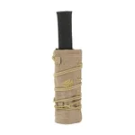 Burn Proof Gear BPG SUPPRSSR CVR HVY 7 X 1.5 FDE tan cover with cord lacing on a vertical tube