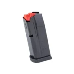 Heckler & Koch VP9CC magazine black, angled front view with flush floorplate and orange follower
