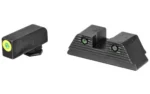 AMERIGLO TROOPER FOR GLK G5 17/19 GR black front and rear sights with green inserts