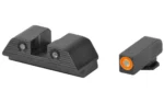 AMERIGLO TROOPER FOR GLK 20/21 ORN black front and rear sights with orange front dot