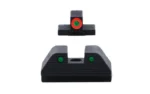 Ameriglo Trooper SW M&P, black front and rear sights with orange and green dot inserts
