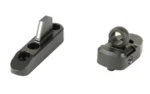XS Sights XS LVRAIL GR SIGHT WS MRLIN/RGR 336, black blade base and ring rear sight set