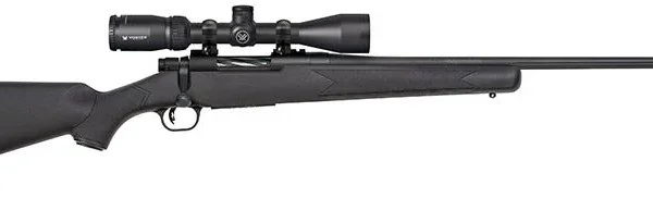 Mossberg & Sons Inc. PATRIOT black rifle, left-side view with mounted Vortex scope