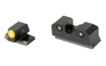 XS Sights XS R3D 2.0 S&W M&P OR Full Size ORG, black front and rear sights with orange front ring