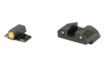 XS Sights XS R3D 2.0 Sight, black front and rear set with orange front dot and twin rear dots