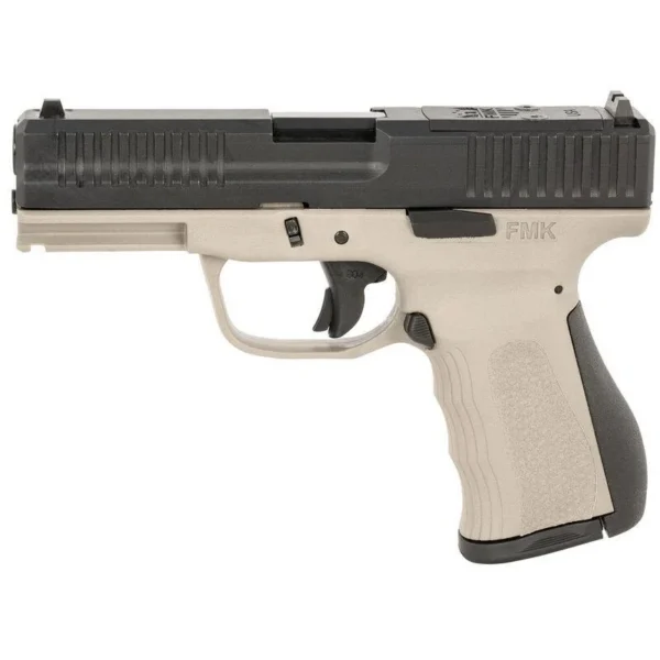 FMK Firearms Inc. FMK Mach 9 Handgun 9mm Luger 10rd Magazine(1) 4" Barrel Optic Ready Titanium Grey Frame