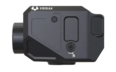Viridian C5L light and laser, black right-side view with controls and front lens housing