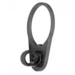 BLACKHAWK BH UNIV SNGL POINT SLNG MNT BLK black loop-style sling mount in angled view