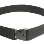 BLACKHAWK BH WEB DUTY BLT, black front view with woven strap and central buckle