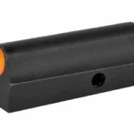 XS Sights XS STD DOT LCR 22/9 ORG, black front sight with orange dot in angled view