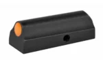 XS Sights XS STD DOT LCR 22/9 ORG, black front sight with orange dot in angled view