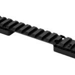 WARNE MT BROWNING X-BOLT SA RAIL, black angled top view with slotted mounting rail