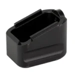 Warne MAG EXT FOR CZ 75 +4 BLK, black magazine extension in angled top view