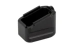Warne MAG EXT FOR CZ 75 +4 BLK, black magazine extension in angled top view