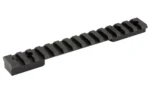 WARNE Vapor Rail 20MOA HOWA/VNGRD SA, black angled top view with slotted rail