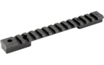 Warne Vapor Rail Winchester XPR SA, black angled top view with Picatinny slots