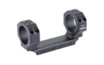 WARNE PRCSION MNT 36MM MSR HEIGHT black, angled side view with two rings and extended base