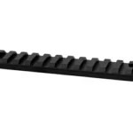 WARNE VAPOR RAIL 20MOA SVG AXIS 8-40 black one-piece rail, angled side and top view