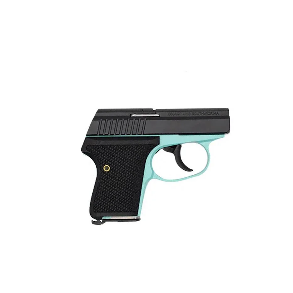 primary-949 L.W. Seecamp Co. Seecamp LWS-380 Handgun 380 Auto 6rd Magazine 2" Barrel DAO Robin's Egg Blue Black Grip