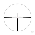 Burris Veracity Rifle Scope 2.5-12x42mm illum. 3PW-MOA circular reticle view with crosshairs