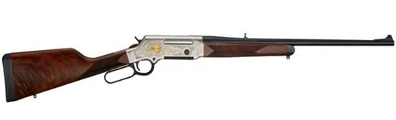 HENRY H14 LONG RNGR WILD, right-side view with brown stock, silver receiver and black barrel