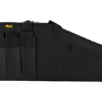 US PeaceKeeper US PK MSR CASE black soft rifle case, side view with handles and pockets