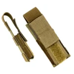 GunfightersINC GFI Mag Pouch Kenai coyote pouch with flap closure and separate clip
