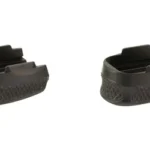 ICARUS ACE 365 MACRO MAG B-ACE PADS two black magazine base pads, angled top view with textured sides