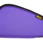 US PeaceKeeper US PK PISTOL CASE 11X6 PURPLE purple zippered pistol case, side view