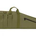 US PeaceKeeper US PK MSR CASE 40 OD GREEN green soft case, side view with handle and exterior pockets