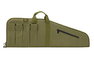 US PeaceKeeper US PK MSR CASE 40 OD GREEN green soft case, side view with handle and exterior pockets