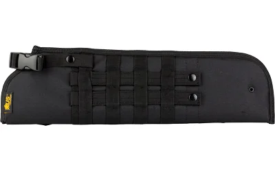 US PeaceKeeper US PK STUBBY SHOTGUN SCABBARD, black side view with webbing and buckle strap