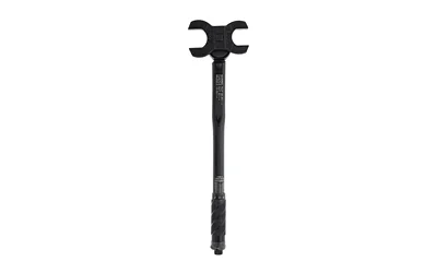 WHEELER DS CROWFOOT 30MM - 1-5/16 black wrench, top view with dual open ends and textured handle