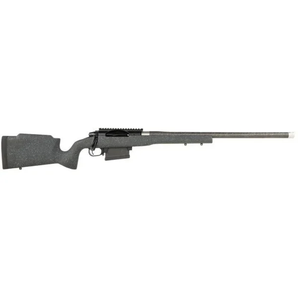 Proof Elevation MTR 2.0 Rifle, left-side view with black granite stock and carbon fiber barrel