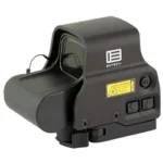 EOTECH EXPS3 black holographic sight in front-right view with hood and side buttons