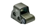 EOTECH XPS2-0 olive drab holographic sight, angled rear view with window and adjustment knob