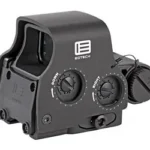 EOTECH EXPS2 black holographic sight, angled rear view with adjustment dials