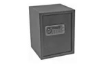 BULLDOG DIGITAL LARGE W/ SHELF, dark gray safe front view with keypad and round handle