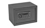 BULLDOG DIGITAL VAULT MED W/ SHELF black rectangular vault, front view with keypad and turn knob