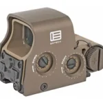 EOTECH XPS2-2 tan holographic sight, angled rear and right-side view with control buttons