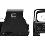 EOTECH XPS3-DCR 68/1 MOA CR123 BLK black optic shown from left side and rear with lens visible